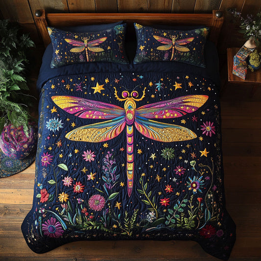 Dragonfly In Night Forest WY2502021CL Duvet Cover Set