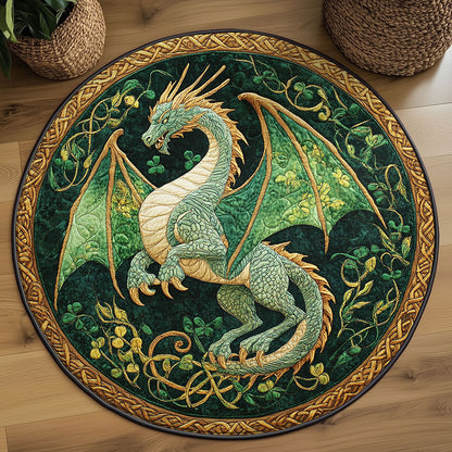 Flame Dragon WN2908024CL Quilted Round Mat