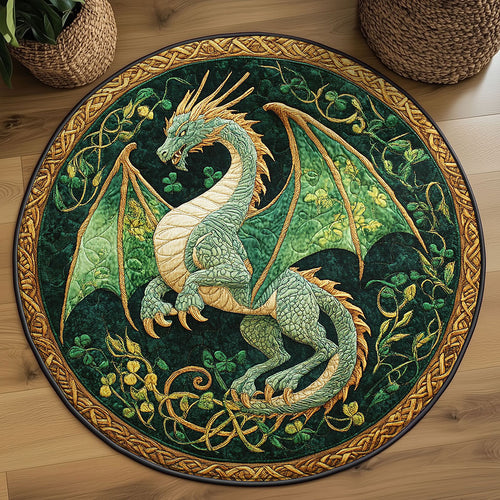 Flame Dragon WN2908024CL Quilted Round Mat