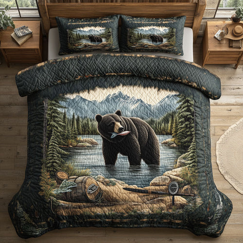 Fishing Bear WY2003028CL Duvet Cover Set