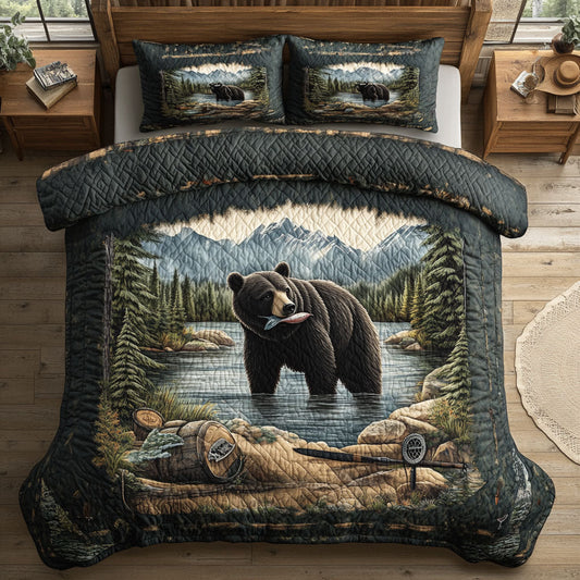 Fishing Bear WY2003028CL Duvet Cover Set