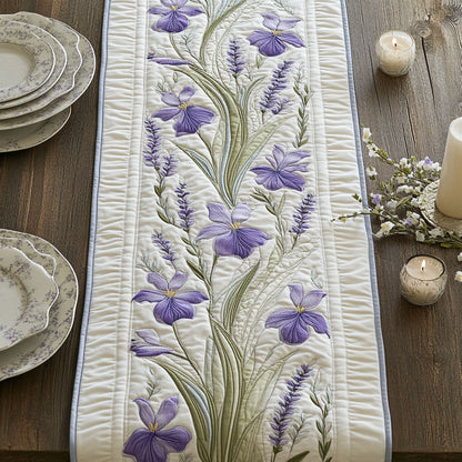 Iris Bloom CW1306029CL Quilted Table Runner