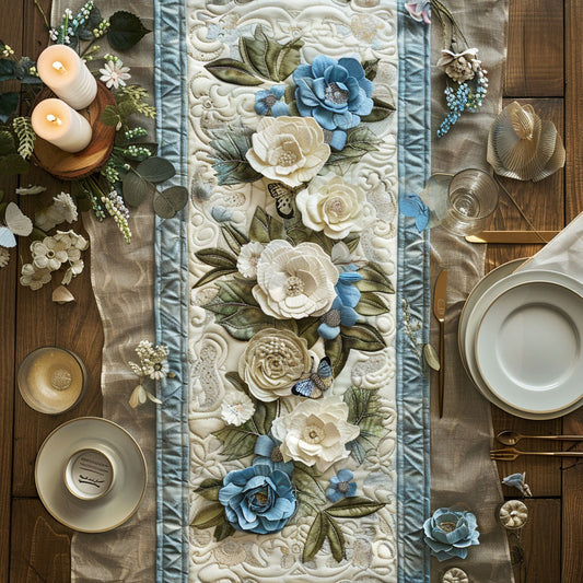 Blooming Garden CW1205071CL Quilted Table Runner