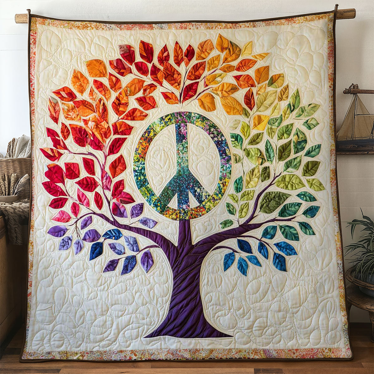 Hippie Spirit Tree Of Life WN0504035CL Quilt