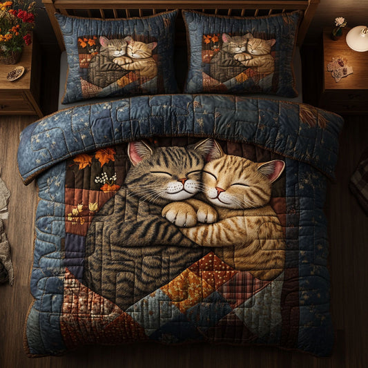 Warmy Cat Sleeping WY2702031CL Duvet Cover Set