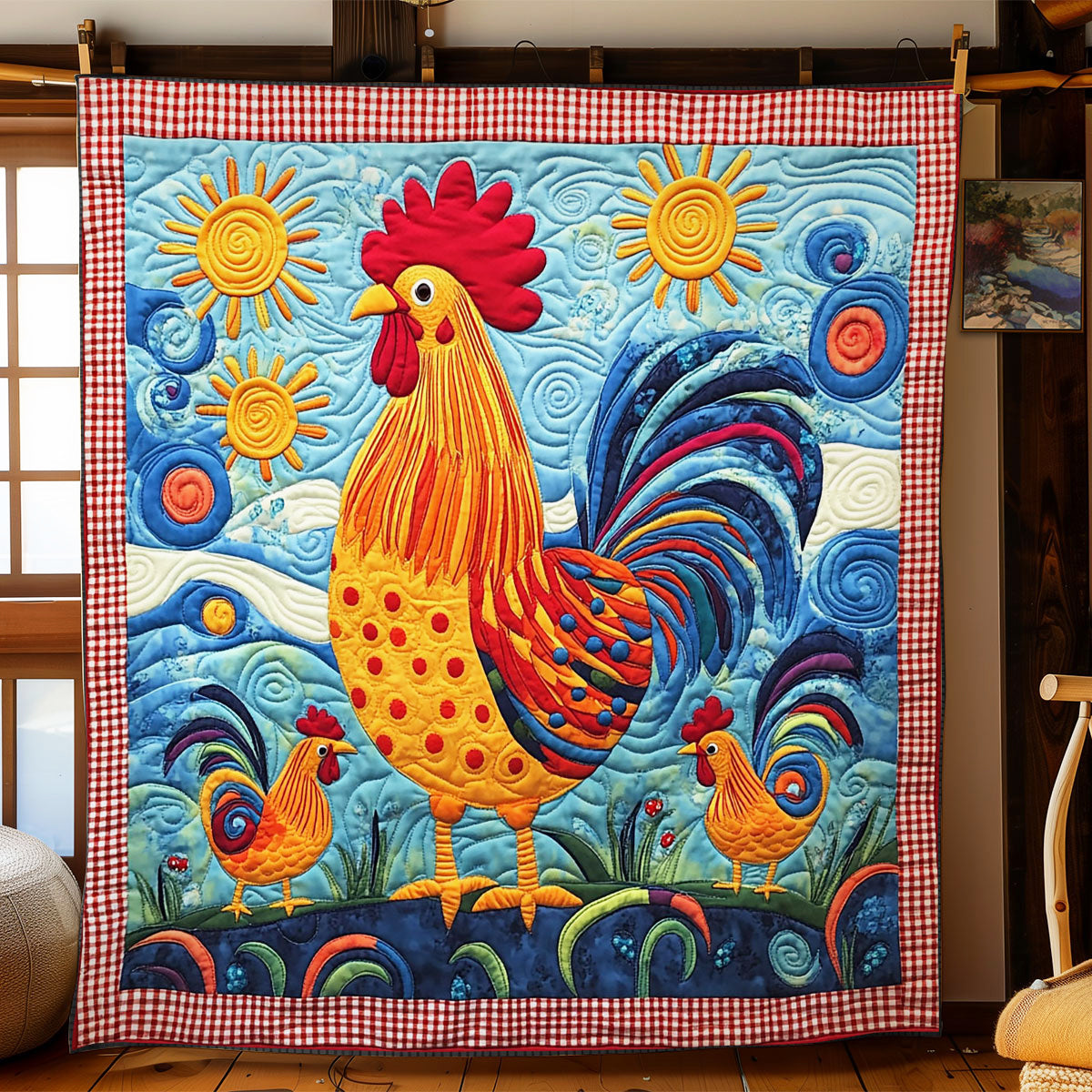 Chicken Garden CW1411021CL Quilt