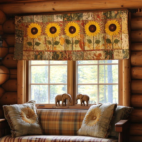 Sunflower WJ2003071CL Quilted Valance