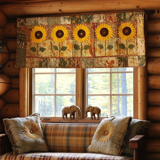 Sunflower WJ2003071CL Quilted Valance