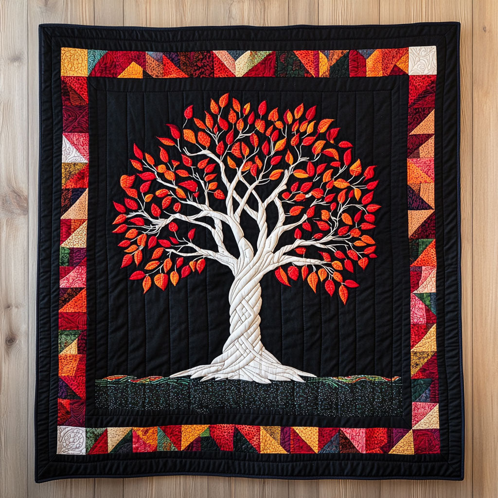 Red Tree Of Life WY1808029CL Quilt