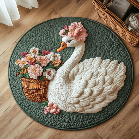 Floral Afternoon CP0206064CL Quilted Round Mat