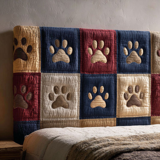 Paw Patchwork CP2212032CL Quilted Headboard Slipcover