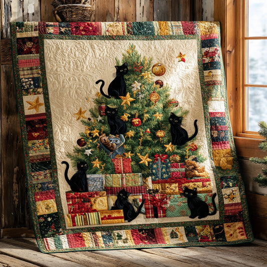 Black Cat Joyful Home WN0711007CL Quilt