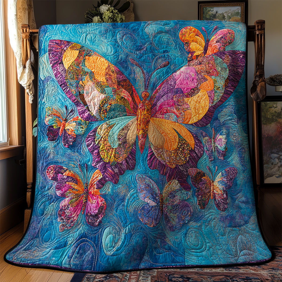 Butterflies WY1202080CL Quilt