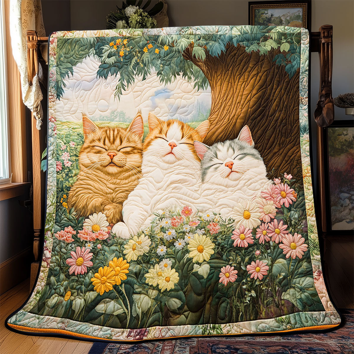 Chilling Feline WP2003014CL Quilt