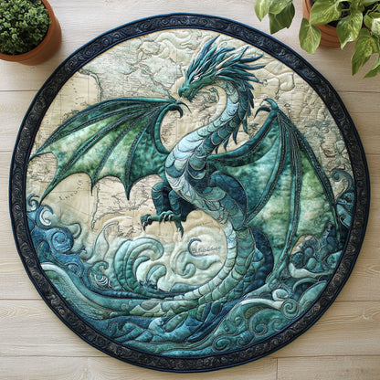 Myth Dragon CW0606044CL Quilted Round Mat