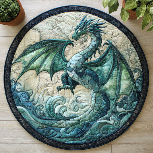 Myth Dragon CW0606044CL Quilted Round Mat