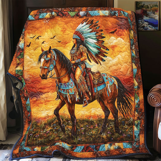 Majestic Native Woman WX3105043CL Quilt
