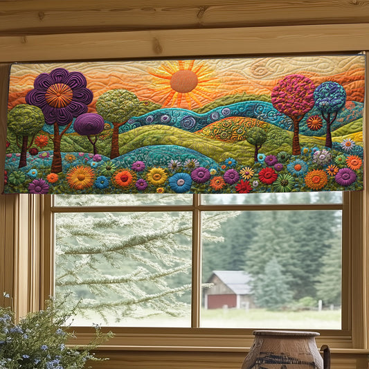 Flower Hill WJ2904016CL Quilted Valance