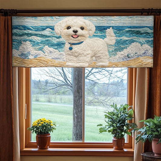 Adorable Puppy WX0905001CL Quilted Valance