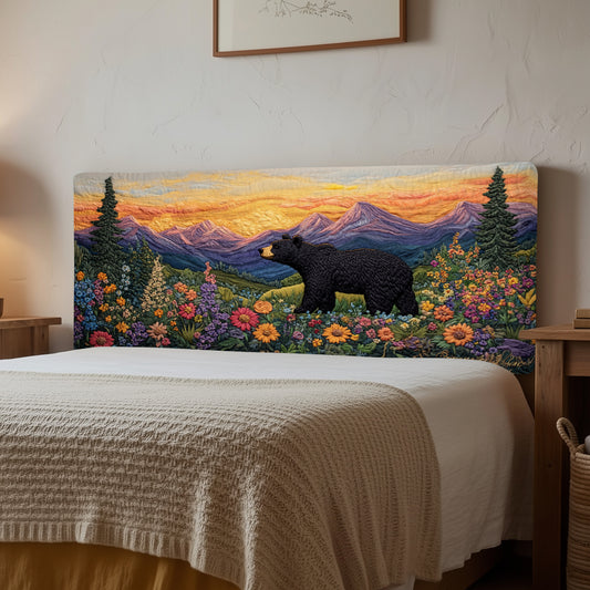 Black Bear XR1212009CL Quilted Headboard Slipcover