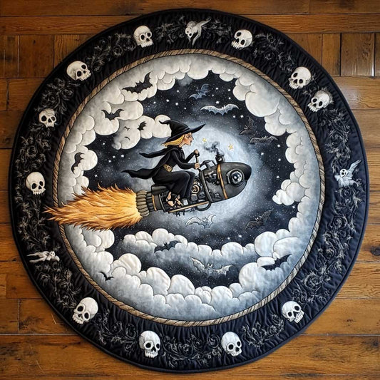 Rocket Witch WN1305053CL Quilted Round Mat