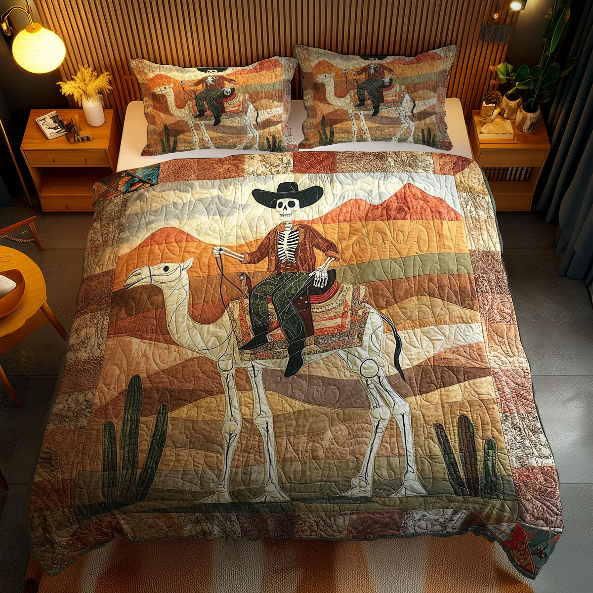 Desert Skeleton Cowboy WN1911022CL Duvet Cover Set