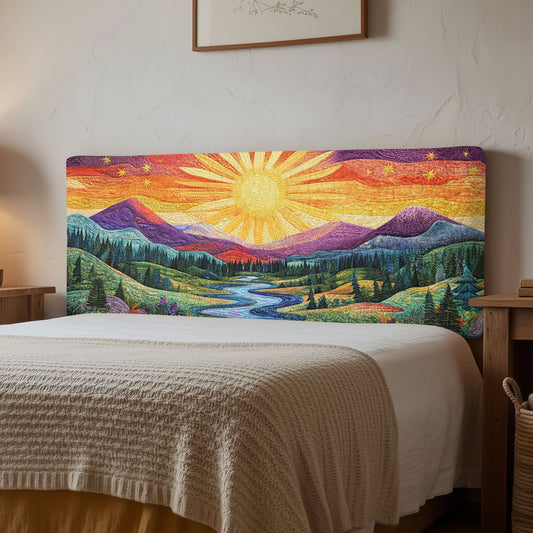 Sunlit Peaks CP1512036CL Quilted Headboard Slipcover