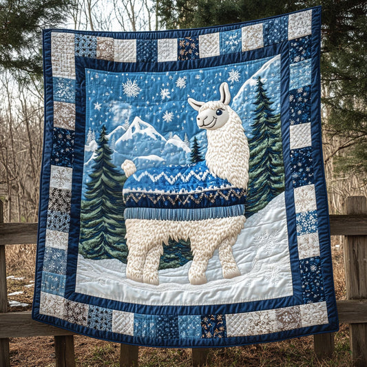 Llama Holiday Cozy WN1711045CL Quilt