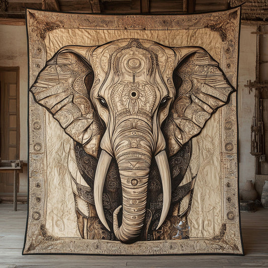 Elephant Into The Wild WU2410084CL Quilt