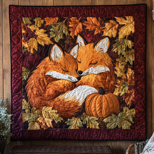 Cuddling Foxes Autumn DH1809031CL Quilt