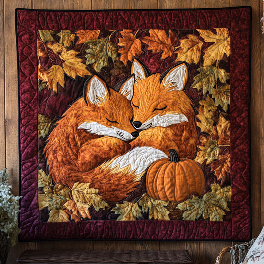 Cuddling Foxes Autumn DH1809031CL Quilt