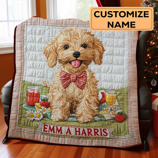 Happy Puppy CW2807030CL Personalized Baby Quilt