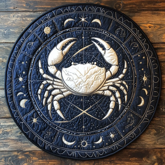 Crab Eclipse CP1707004CL Quilted Round Mat