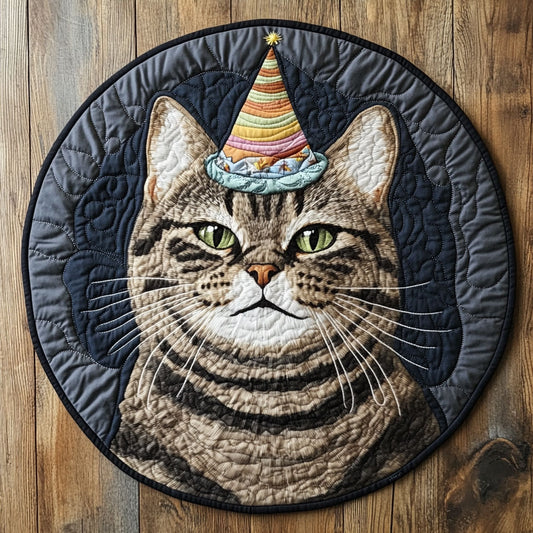 Pawsitively Festive CP0206058CL Quilted Round Mat