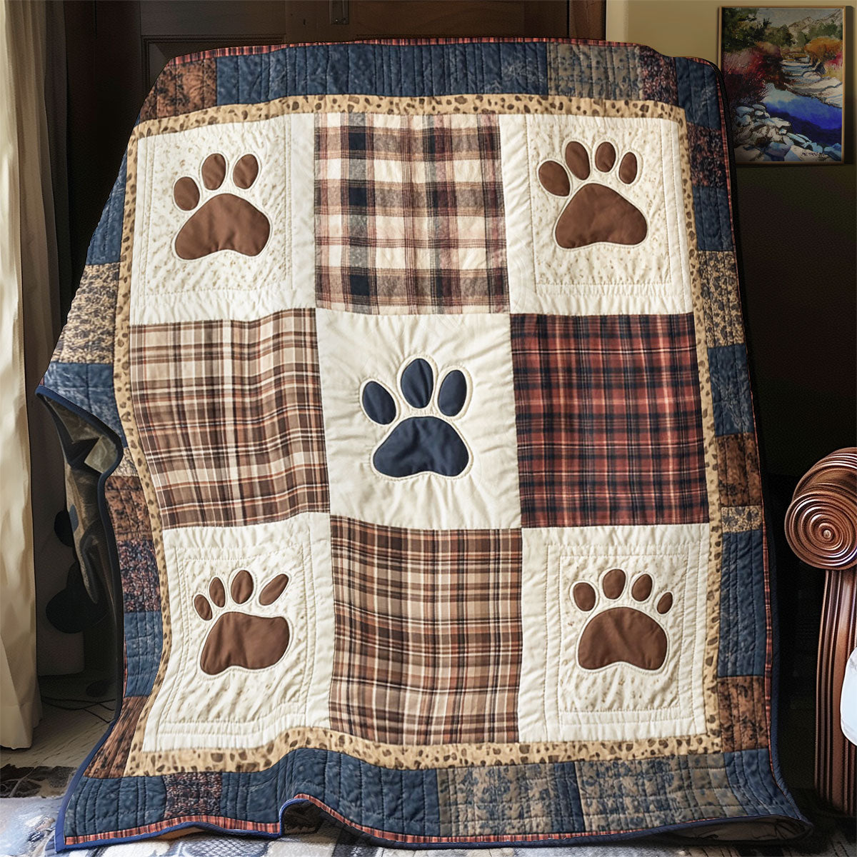 Trail Of Paws WY0703037CL Quilt