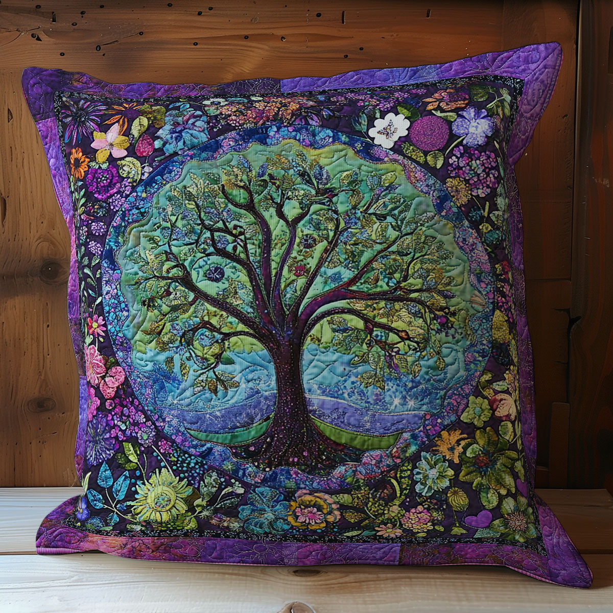 Mystic Circle Tree WY1102112CL Quilt Pillow Case