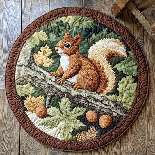 Squirrel's Grove CP2705012CL Quilted Round Mat