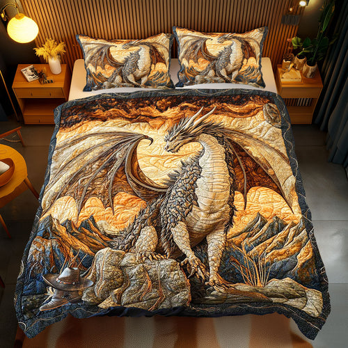 Ancient Volcano Dragon WP0512032CL Duvet Cover Set