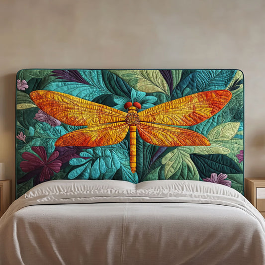 Vibrant Dragonfly QA1812006CL Quilted Headboard Slipcover