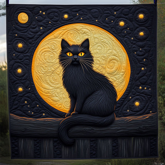 Black Cat And Crescent Moon LT1809022CL Quilt