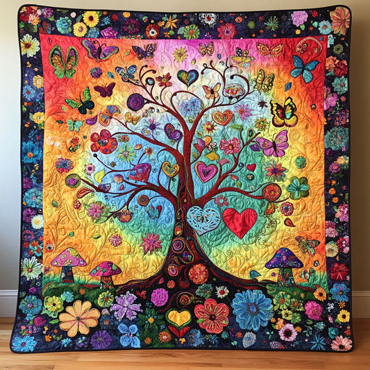 Hippie Style Colorful Tree WY1902092CL Quilt