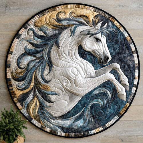 Majestic Horse CW3105625CL Quilted Round Mat