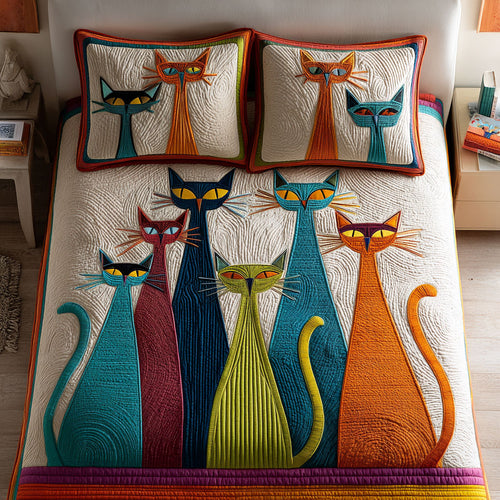 Whimsical Cat Charm CW1011025CL Duvet Cover Set