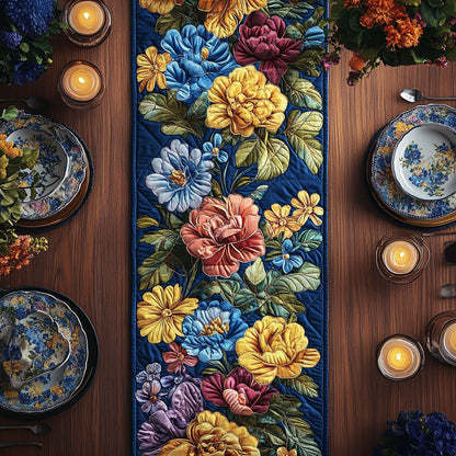 Flower Garden CW1301175CL Quilted Table Runner