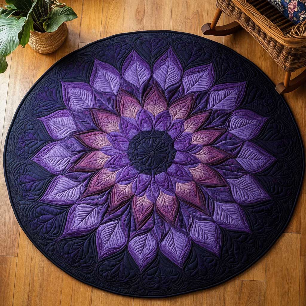 Majestic Flower WN1903100CL Quilted Round Mat
