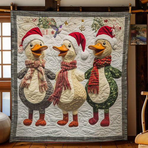 Cheerful Christmas Ducks WN1312025CL Quilt