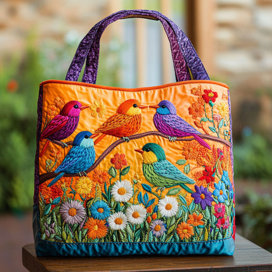 Song of Bird CW2209034CL Quilted Tote Bag