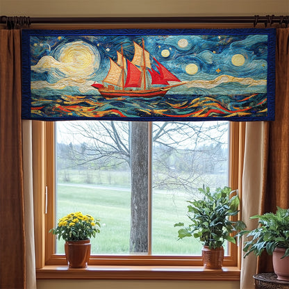 Starry Sail WY1605048CL Quilted Valance