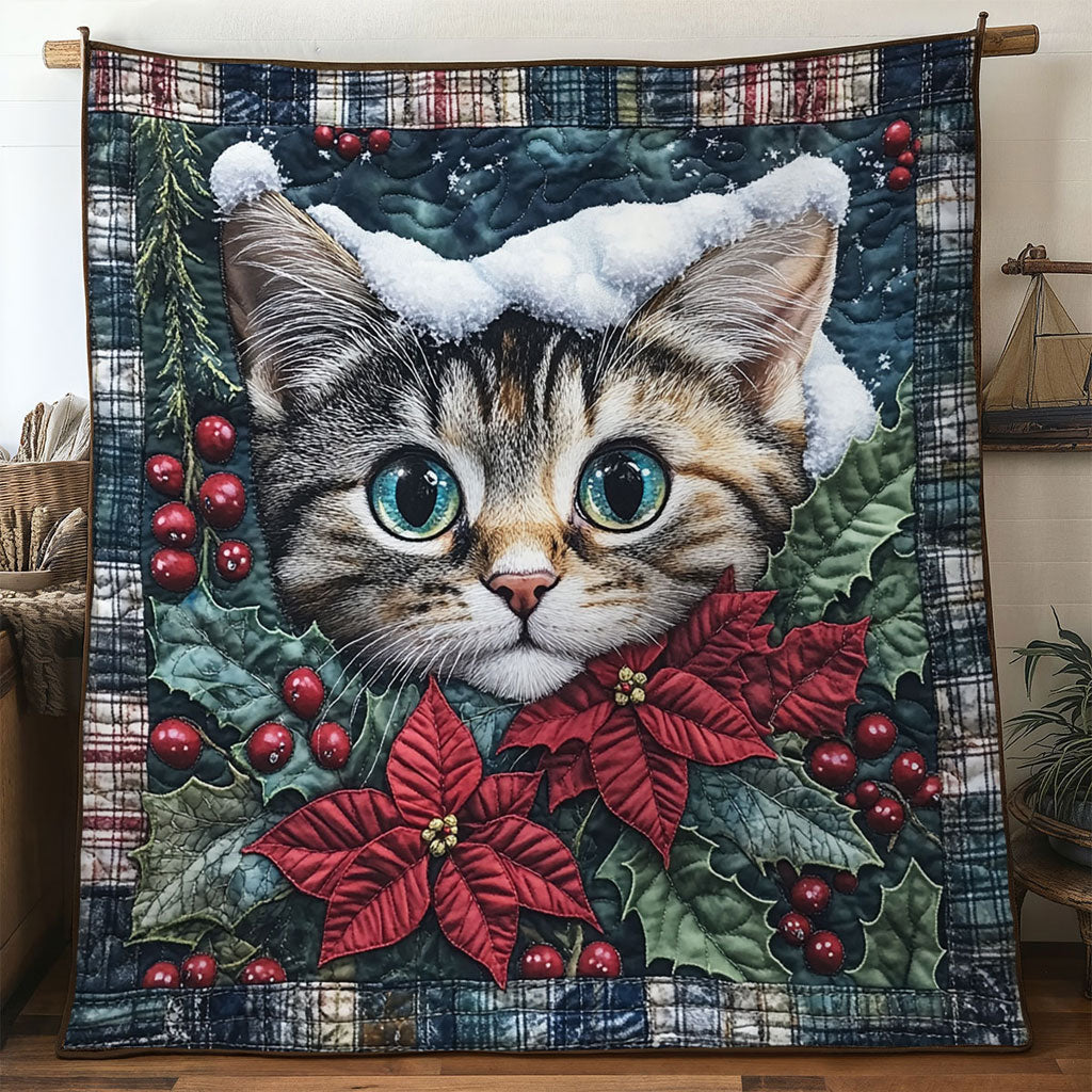 Cat Holiday Spirit WN0811024CL Quilt