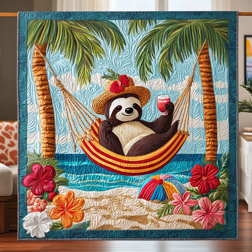 Sloth On Vacation LT2011026CL Quilt